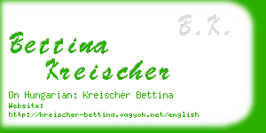 bettina kreischer business card